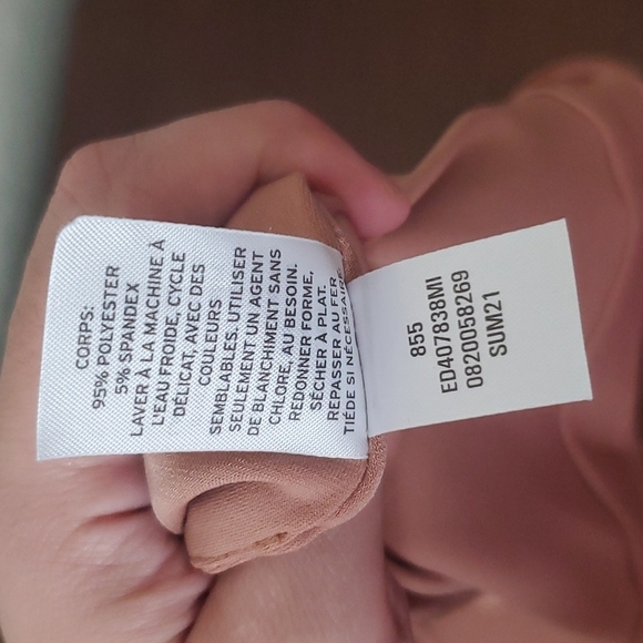 4/$30 Open Edit Sleeveless Scoopneck Tan Mocha Bodycon Dress Size Large - Picture 12 of 12